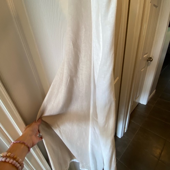 Tahari Cream Linen Dress - Picture 4 of 6